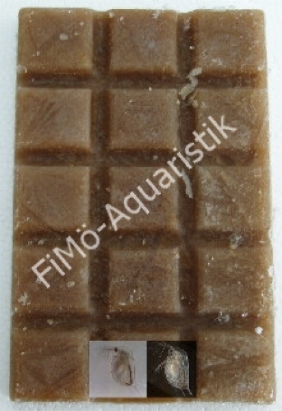 Moina (mini Wasserflöhe) 100 g Schokotafel