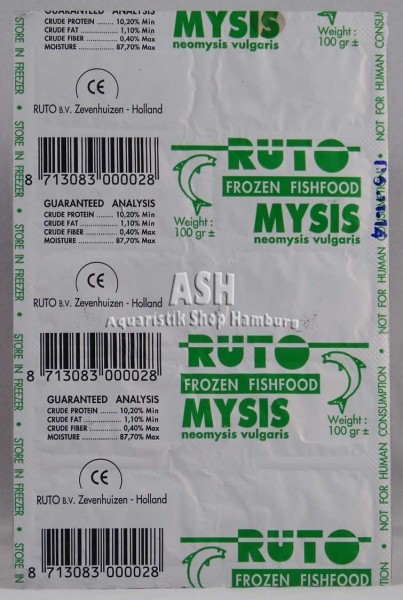 RUTO's Mysis (Schwebegarnelen) 100g Blister